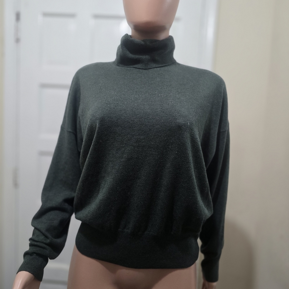 Madewell Dark Green Turtleneck Pullover